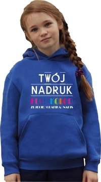 Bluza kangurek mięciutka Z WŁASNYM NADRUKIEM 152