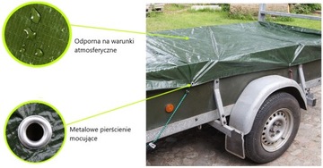 PLANDEKA WODOODPORNA PŁACHTA GRUBA MOCNA 2x3m