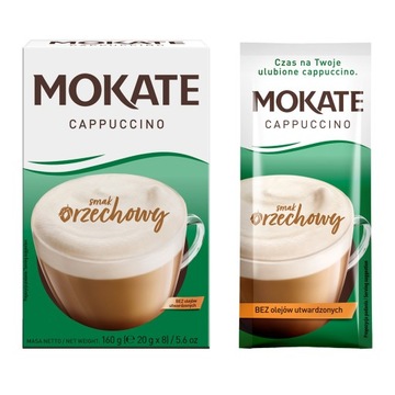 Mokate Cappuccino Orzechowe 160g kartonik