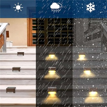 Солнечный фасадный светильник, 4 лампы, солнечные лампы, датчик сумерек для сада