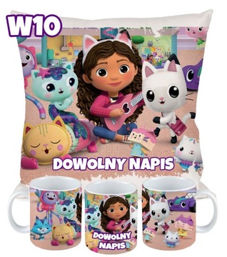 НАБОР ПОДУШКА КРУЖКА CAT GABI HOUSE ПОДАРОК ​​+ ИМЕННОЙ ПОДАРОК ​​РАЗЛИЧНЫЕ ДИЗАЙНЫ