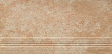 PŁYTKI STOPNICA NA SCHODY SCHODOWA W BEŻ MULICOLOR PROSTA 30x60 GAT II