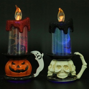 2 szt. Dekoracyjna świeczka na Halloween do domu