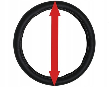 NAKŁADKA NA KIEROWNICE SKÓRA NATURALNA do Ford Fiesta 5 6 7 Focus 2 3