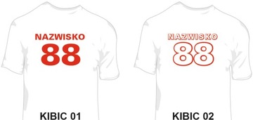 koszulka kibica, Polska, dwa nadruki - M