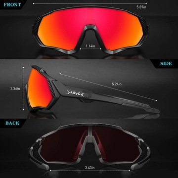 OKULARY ROWEROWE KAPVOE OKULARY PRZECIWSŁONECZNE MTB