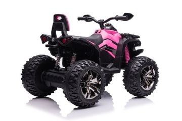Детский аккумулятор AUTO Quad QLS-3288 Розовый Мотор 4х45Вт 12В10Ач
