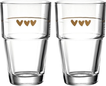 LEONARDO HOME Kubek Solo 2-częściowy zestaw 410 ml serca