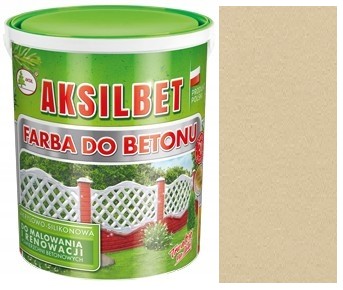 AKSILBET FARBA DO BETONU OGRODZEŃ 2,5L BEŻOWY