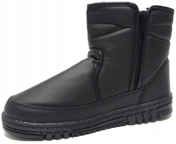 BUTY ZIMOWE MĘSKIE OCIEPLANE POLSKIE NA ZAMEK 45