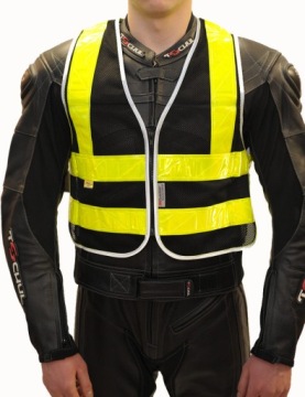 KAMIZELKA ODBLASKOWA CZARNA R. XL