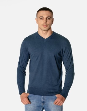 Элегантный тонкий свитер, мужской гладкий свитер с v-образным вырезом S1S C113 XXL