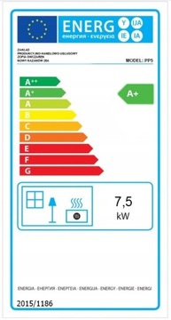 PIEC PIECYK KOMINEK ECO STALOWY KOZA NEGRO 7,5KW