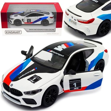 AUTO METALOWE BMW M8 COMPETITION LIVERY METALOWY CZARNY SAMOCHÓD MODEL 1 38