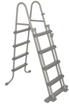 BEZPIECZNA STABILNA DRABINA BASENOWA BESTWAY 56484