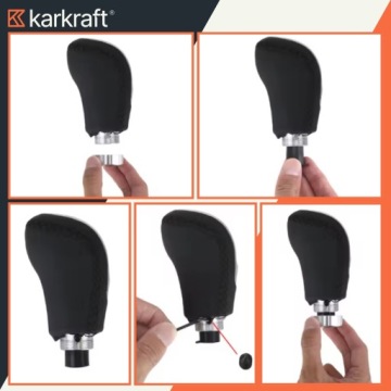 УНИВЕРСАЛЬНАЯ АВТОМОБИЛЬНАЯ РУЧКА ПЕРЕКЛЮЧЕНИЯ ПЕРЕДАЧ КОЖАНАЯ 5 6 ПЕРЕДАЧ ЧЕРНАЯ ТВЕРДАЯ КОЖА