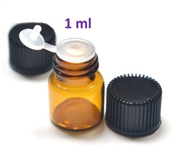100 стеклянных бутылочек для проб объемом 1 мл + БЕСПЛАТНЫЕ наклейки