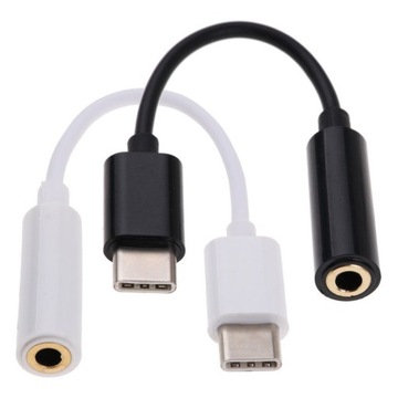 PRZEJŚCIÓWKA ADAPTER USB TYP C MINI JACK 3,5mm AUX