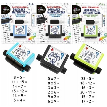 KIDEA DRUKARKA MATEMATYCZNA ZESTAW 3 SZT