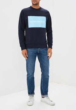 CALVIN KLEIN JEANS BLUZA INSTITUTIONAL BOX LOGO XS