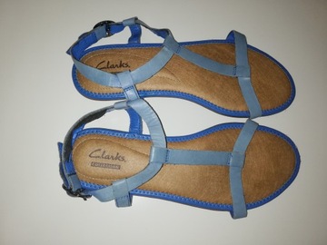 Skórzane sandały firmy Clarks. Rozmiar 38,5.