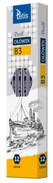 КАРАНДАШ TETIS KV060-B3 С ТВЕРДОСТЬЮ PIXELL B3