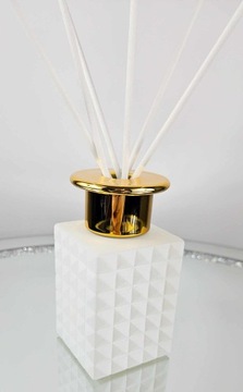 Odświeżacz glamour BIAŁO ZŁOTY z patyczkami 80ml