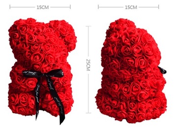 Подарок на День матери МИШКА С РОЗАМИ ПОДАРОК ​​НА День матери День матери XL + ИМЯ