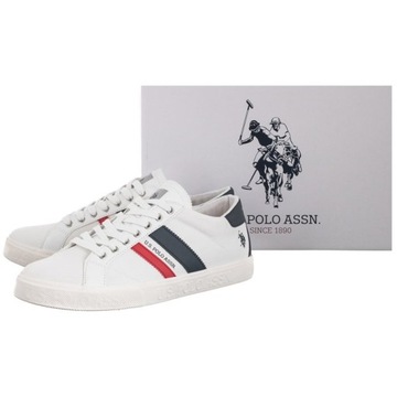 Buty Męskie Trampki U.S. Polo Assn Marecx002 Białe