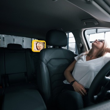 ЗЕРКАЛО ДЛЯ НАБЛЮДЕНИЯ ЗА РЕБЕНКОМ В МАШИНЕ, ДВИЖАЮЩЕЕСЯ НА 360°