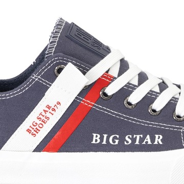 Trampki Męskie BIG STAR Niebieskie Buty OldSkool Modne Sportowe 44