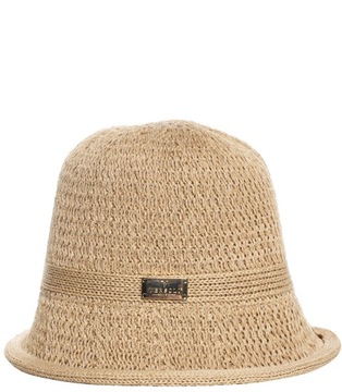 Kapelusz słomkowy pleciony Damski kapelusz pleciony w stylu bucket hat