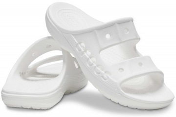 Lekkie Buty Klapki Crocs Baya Sandal Białe 39,5