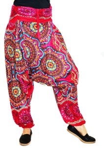 Spodnie alladynki haremki indyjskie kolorowe uni