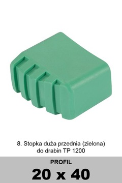 Stopka duża przednia do drabin Drabex TP1200