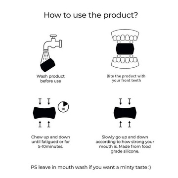 Мяч для упражнений по линии челюсти