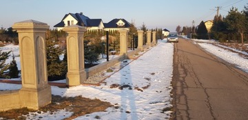 Бетонные заборы, усадебные столбы, каркас, дворец