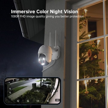 IP WiFi IP КАМЕРА ВРАЩАЮЩАЯСЯ НАРУЖНАЯ CCTV Full HD