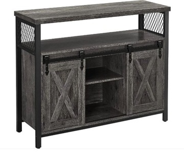 Komoda Songmics VASAGLE 100 x 33 x 80cm odcienie szarości