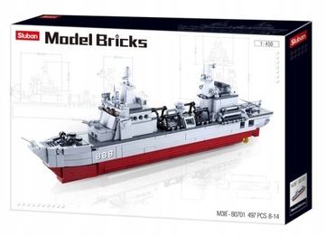 Klocki Sluban ModelBricks Okręt wojskowy 497 szt.