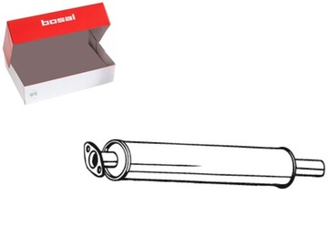 ГЛУШИТЕЛЬ BOSAL ЗАДНИЙ VOLVO C30 S40 II V50 FORD C-MAX