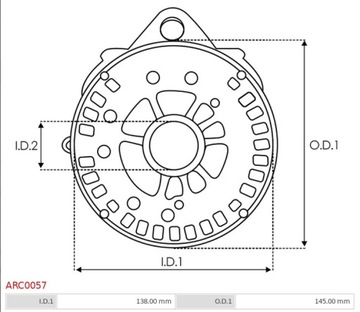 Mostek diodowy alternatora ARC0057