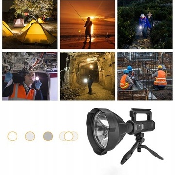 МОЩНЫЙ АККУМУЛЯТОРНЫЙ ФОНАРИК P70 LED 40W USB 1000M