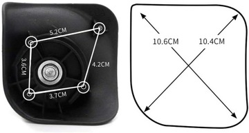 4 шт. ЧАСТЬ КОЛЕСА ЧЕМОДАНА, ЗАПЧАСТИ ДЛЯ ОБСЛУЖИВАНИЯ БАГАЖА
