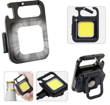 МИНИ-ФОНАРИК COB СВЕТОДИОДНАЯ ЛАМПА USB КАРМАН БРЕЛОК ОТКРЫВАТЕЛЬ МАГНИТНАЯ НОЖКА