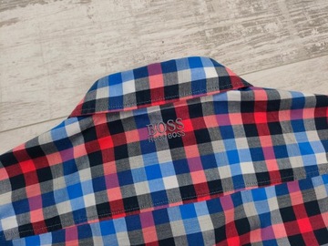 HUGO BOSS BLUMAS MĘSKA KOSZULA W KRATĘ ORYGINAŁ r. XL - SLIM FIT