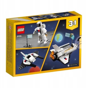 LEGO CREATOR 3in1 КОСМИЧЕСКИЙ ШАТЛЛ КОРАБЛЬ КОСМОНАВТОВ