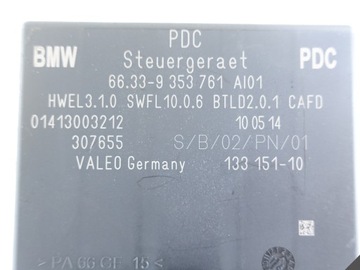 BMW ŘÍZENÍ MODUL PDC ASISTENT 9353761