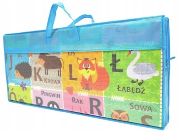 КОВРИК КОНТРАСТНЫЙ ЧЕРНО-БЕЛЫЙ ЗОО, ДВУХСТОРОННИЙ, ТОЛСТЫЙ