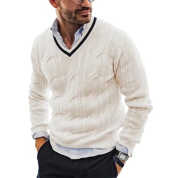 Men's Winter Sweater Fashion Slim Warm Long Sleeve